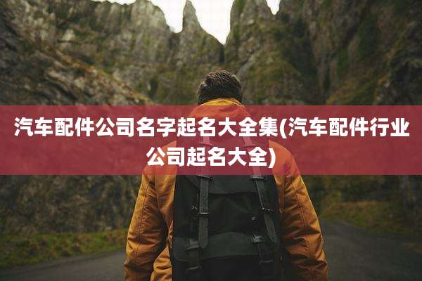 汽车配件公司名字起名大全集(汽车配件行业公司起名大全)