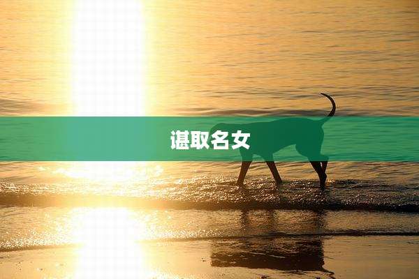 谌取名女