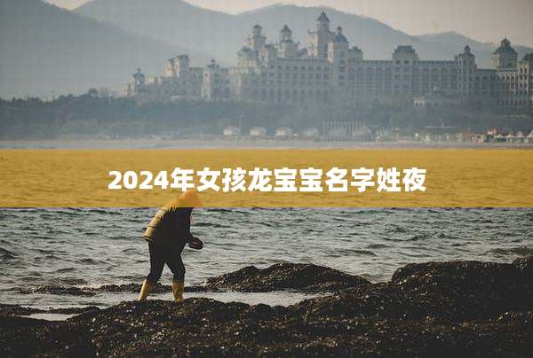 2024年女孩龙宝宝名字姓夜