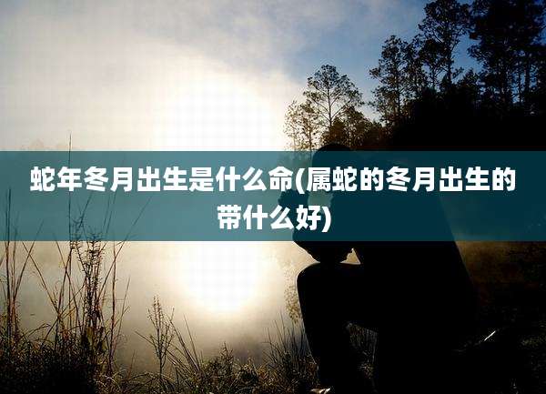 蛇年冬月出生是什么命(属蛇的冬月出生的带什么好)