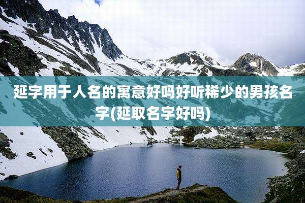延字用于人名的寓意好吗好听稀少的男孩名字(延取名字好吗)