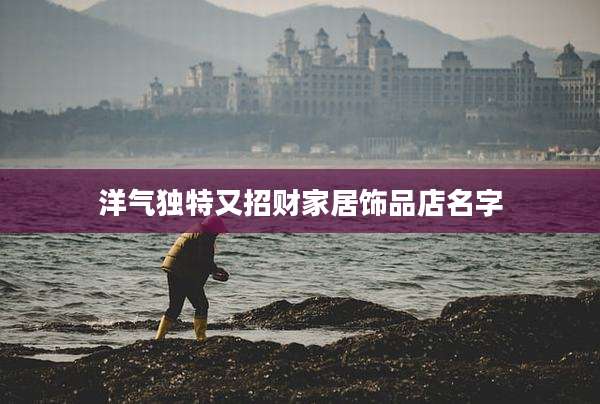 洋气独特又招财家居饰品店名字