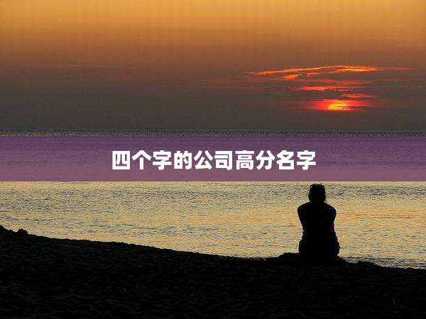 四个字的公司高分名字