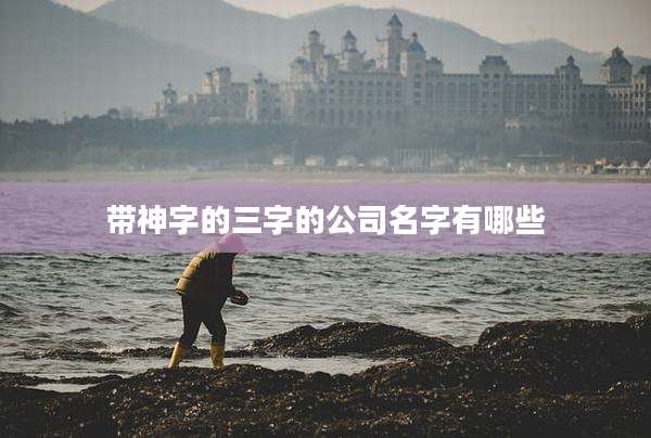 带神字的三字的公司名字有哪些
