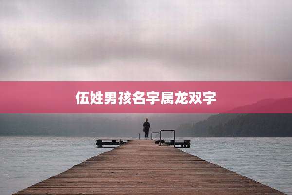 伍姓男孩名字属龙双字