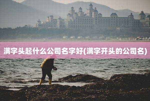 满字头起什么公司名字好(满字开头的公司名)