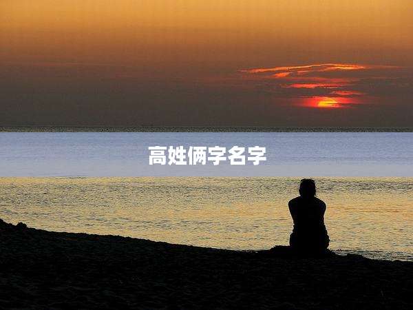 高姓俩字名字