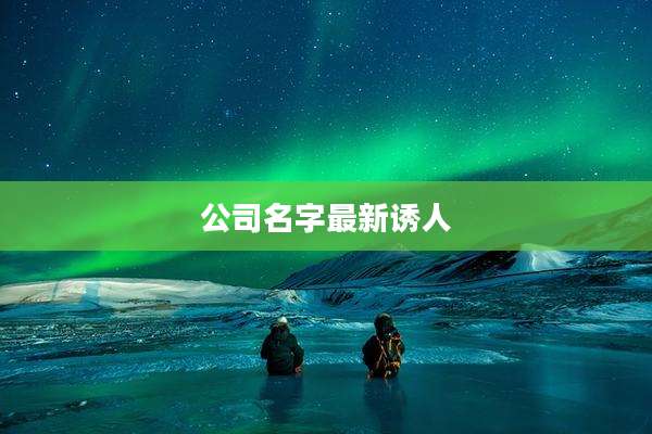 公司名字最新诱人