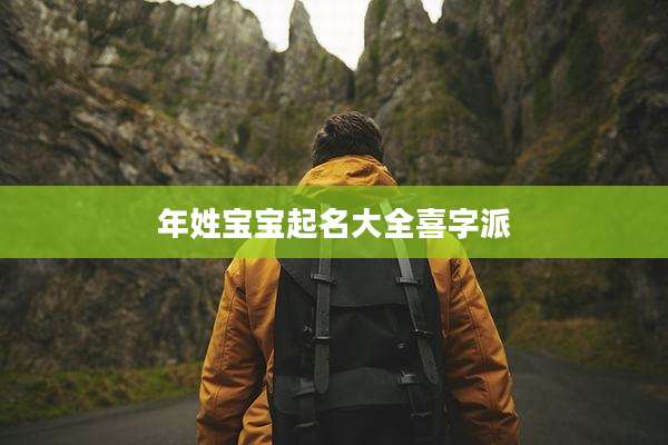 年姓宝宝起名大全喜字派