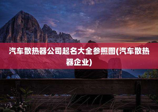 汽车散热器公司起名大全参照图(汽车散热器企业)