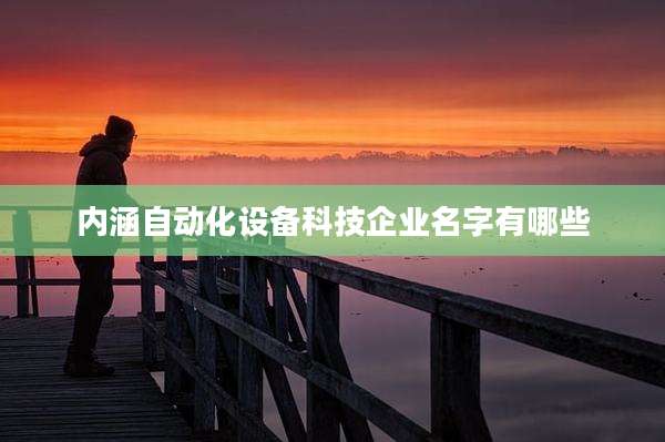 内涵自动化设备科技企业名字有哪些