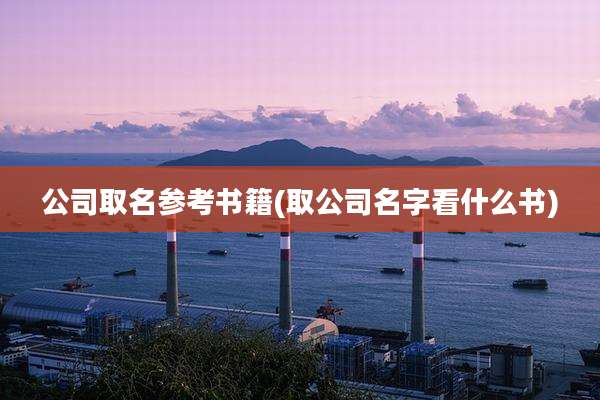 公司取名参考书籍(取公司名字看什么书)
