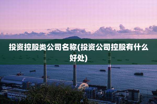 投资控股类公司名称(投资公司控股有什么好处)