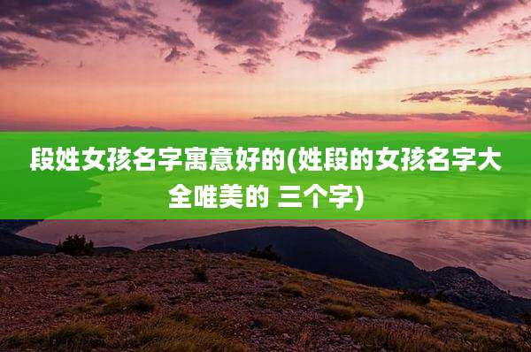 段姓女孩名字寓意好的(姓段的女孩名字大全唯美的 三个字)
