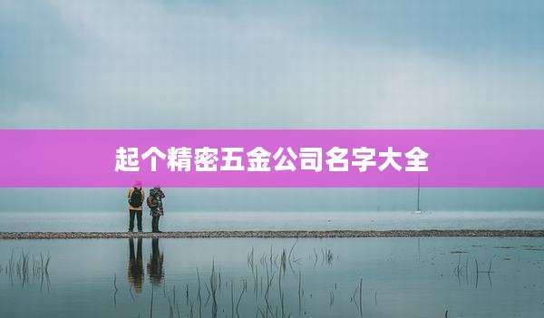 起个精密五金公司名字大全