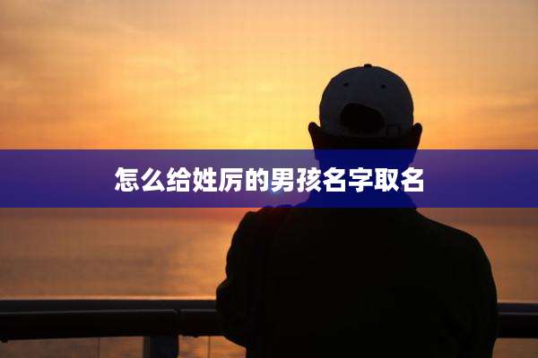 怎么给姓厉的男孩名字取名