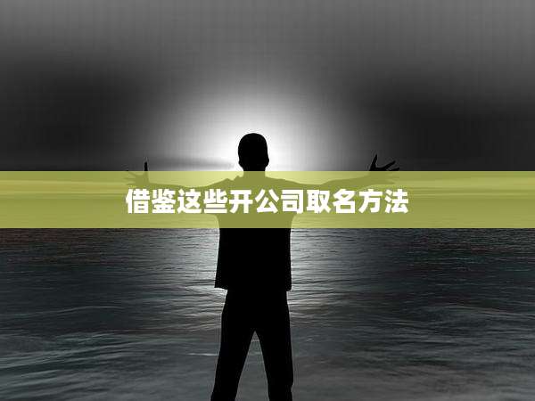 借鉴这些开公司取名方法