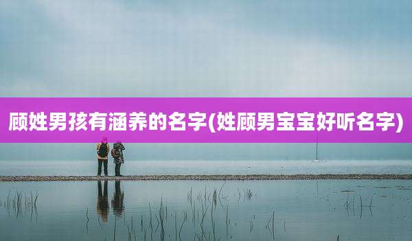 顾姓男孩有涵养的名字(姓顾男宝宝好听名字)