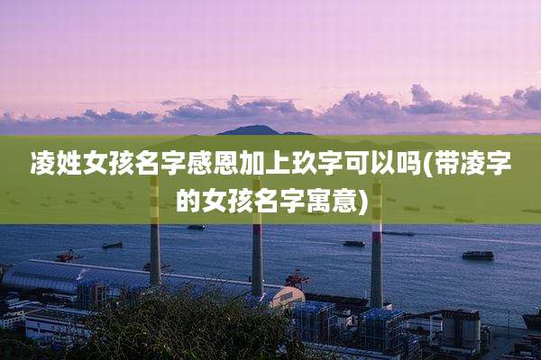 凌姓女孩名字感恩加上玖字可以吗(带凌字的女孩名字寓意)