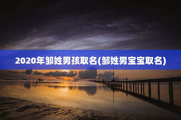 2020年邹姓男孩取名(邹姓男宝宝取名)