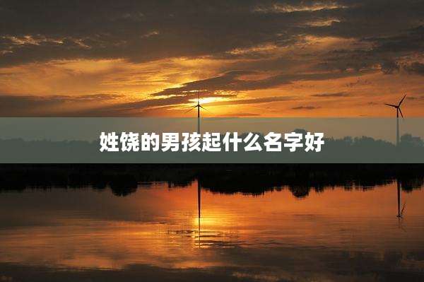 姓饶的男孩起什么名字好