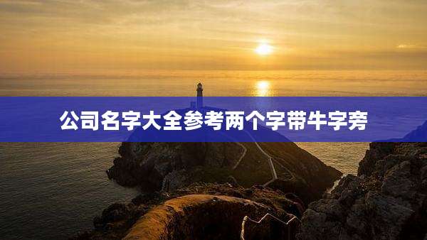 公司名字大全参考两个字带牛字旁