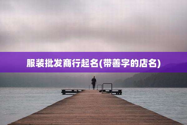 服装批发商行起名(带善字的店名)