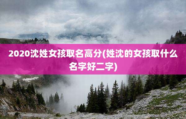 2020沈姓女孩取名高分(姓沈的女孩取什么名字好二字)