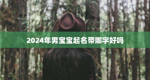 2024年男宝宝起名带娜字好吗