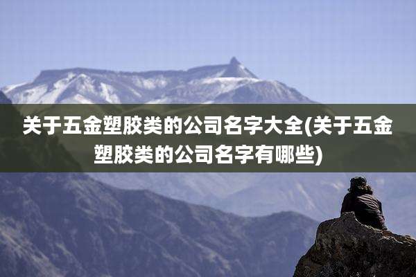 关于五金塑胶类的公司名字大全(关于五金塑胶类的公司名字有哪些)