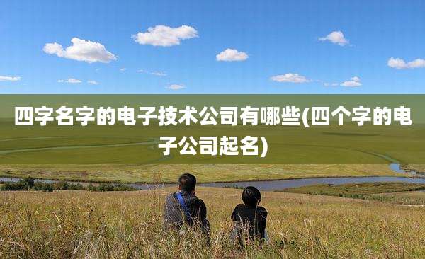 四字名字的电子技术公司有哪些(四个字的电子公司起名)