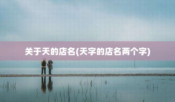 关于天的店名(天字的店名两个字)