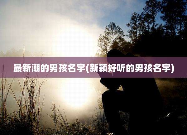 最新潮的男孩名字(新颖好听的男孩名字)