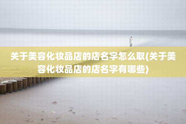 关于美容化妆品店的店名字怎么取(关于美容化妆品店的店名字有哪些)