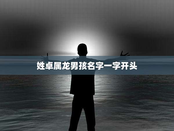 姓卓属龙男孩名字一字开头
