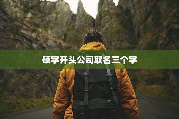 硕字开头公司取名三个字