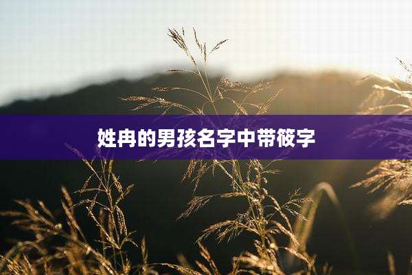 姓冉的男孩名字中带筱字