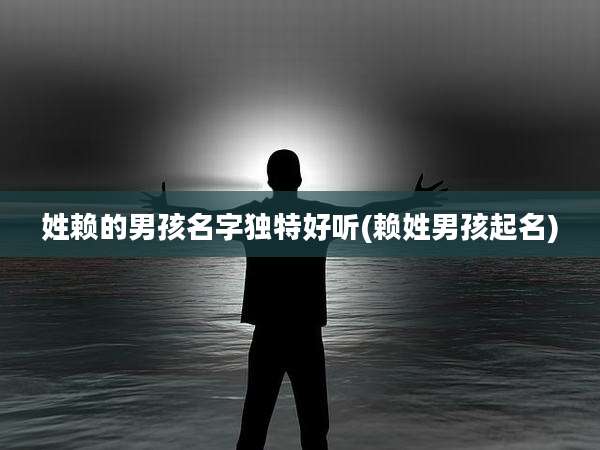 姓赖的男孩名字独特好听(赖姓男孩起名)