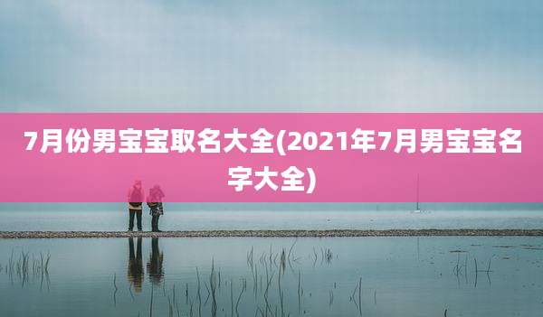 7月份男宝宝取名大全(2021年7月男宝宝名字大全)