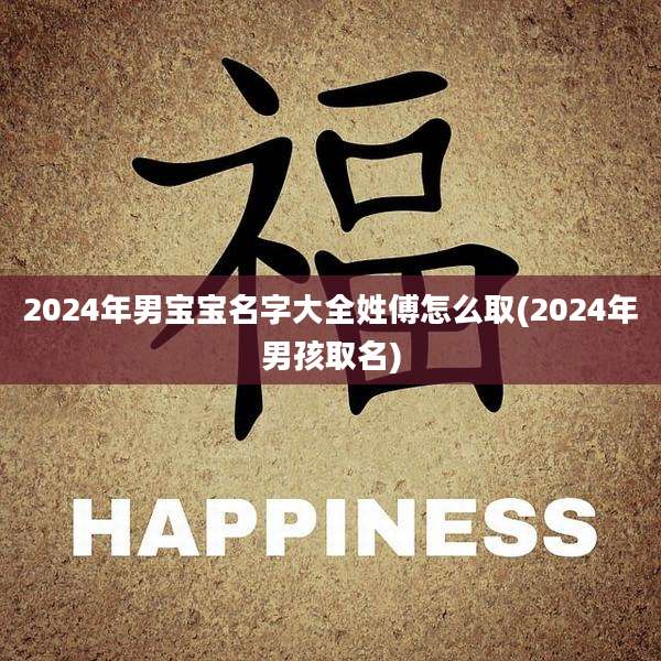 2024年男宝宝名字大全姓傅怎么取(2024年男孩取名)