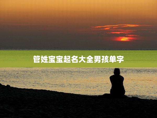 管姓宝宝起名大全男孩单字