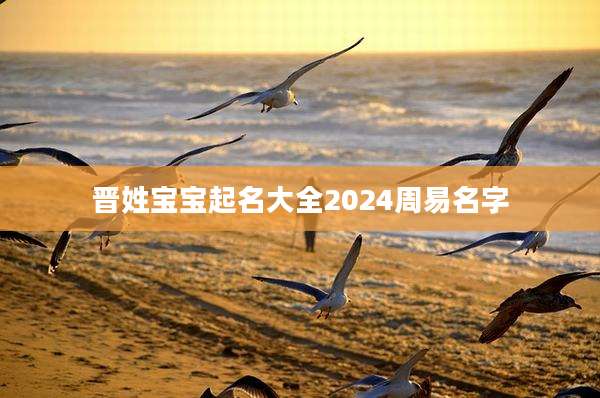 晋姓宝宝起名大全2024周易名字