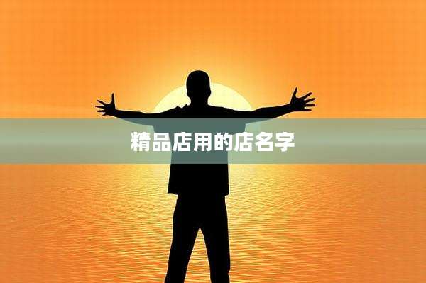 精品店用的店名字
