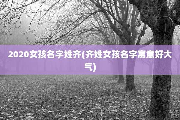 2020女孩名字姓齐(齐姓女孩名字寓意好大气)