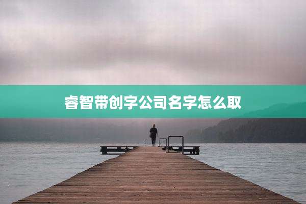 睿智带创字公司名字怎么取