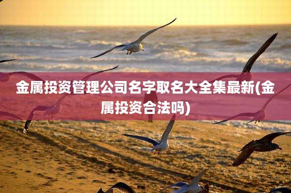 金属投资管理公司名字取名大全集最新(金属投资合法吗)