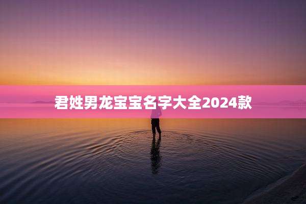 君姓男龙宝宝名字大全2024款