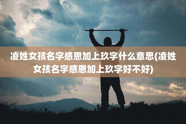 凌姓女孩名字感恩加上玖字什么意思(凌姓女孩名字感恩加上玖字好不好)