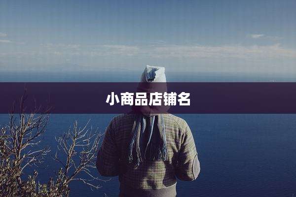 小商品店铺名