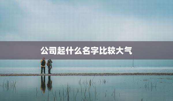 公司起什么名字比较大气